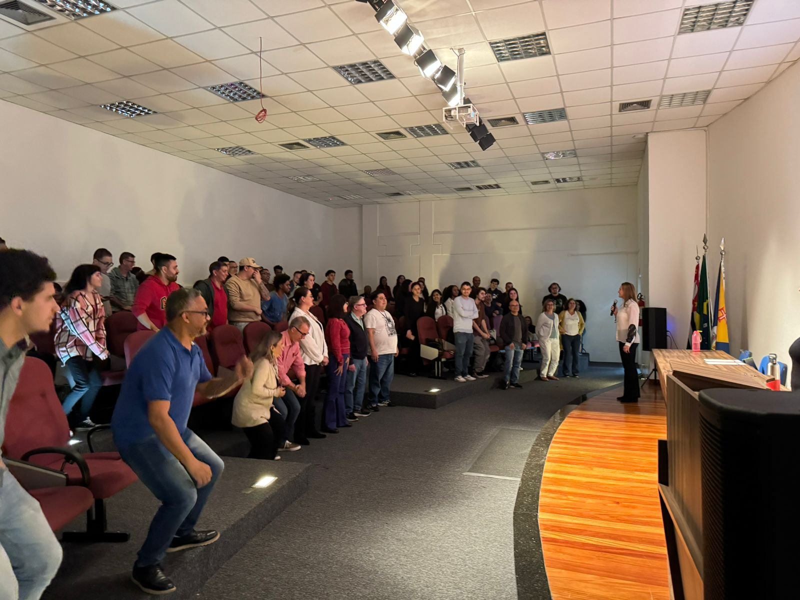 Evento corporativo com plateia — Tryfit